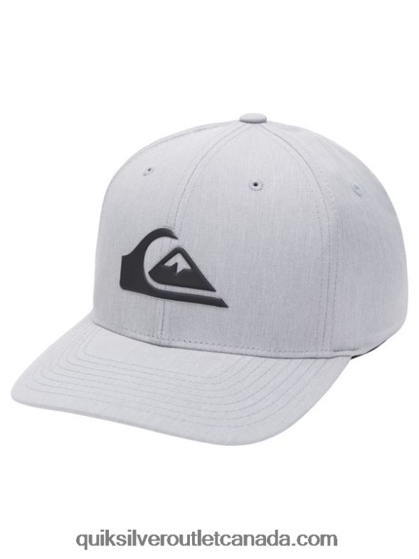 CA Quiksilver Men Amped Up Flexifit Hat sleet heather TX4R2941