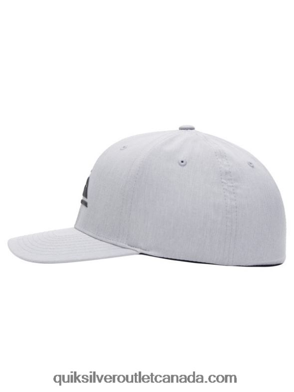 CA Quiksilver Men Amped Up Flexifit Hat sleet heather TX4R2941