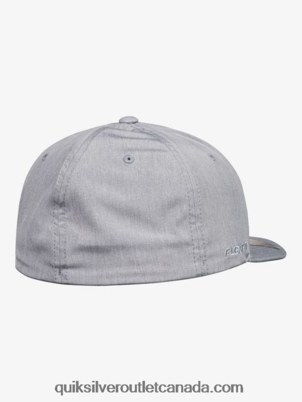 CA Quiksilver Men Amped Up Flexifit Hat sleet heather TX4R2941