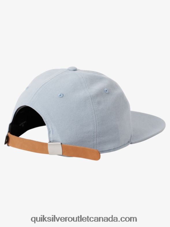 CA Quiksilver Men Arvo Kickback Canvas Strapback Hat ashley blue TX4R21687