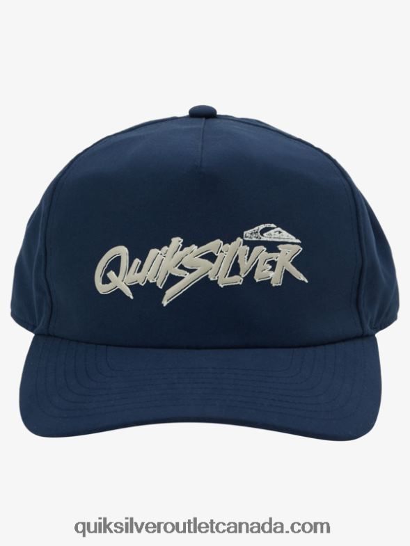 CA Quiksilver Men Branded Snapback Hat midnight navy TX4R21094