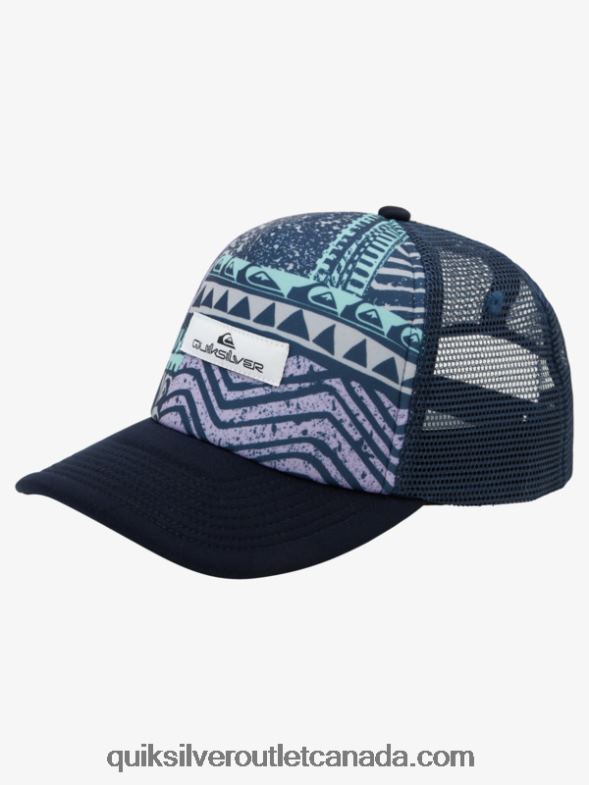 CA Quiksilver Men Buzzard Coop Trucker Hat iron gate TX4R21052