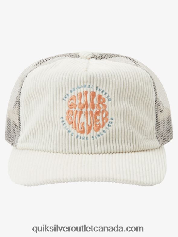 CA Quiksilver Men Coasteeze Trucker Hat birch TX4R2444