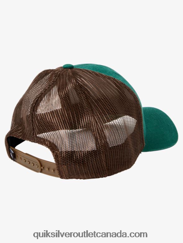 CA Quiksilver Men Down The Hatch Trucker Hat foliage TX4R2663