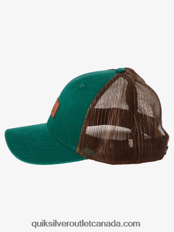 CA Quiksilver Men Down The Hatch Trucker Hat foliage TX4R2663