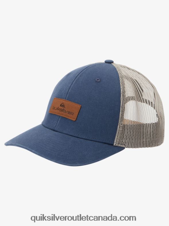 CA Quiksilver Men Down The Hatch Trucker Hat midnight navy TX4R2661