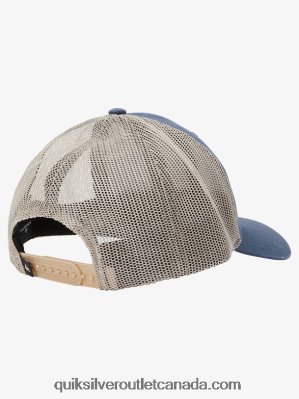 CA Quiksilver Men Down The Hatch Trucker Hat midnight navy TX4R2661