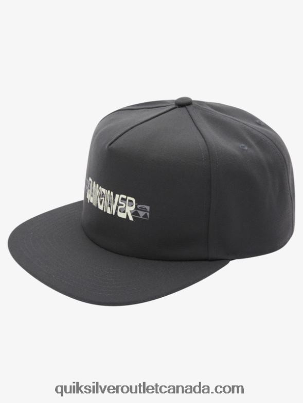 CA Quiksilver Men Fiver Snapback Hat iron gate heather TX4R21254