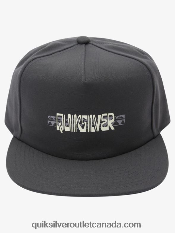 CA Quiksilver Men Fiver Snapback Hat iron gate heather TX4R21254