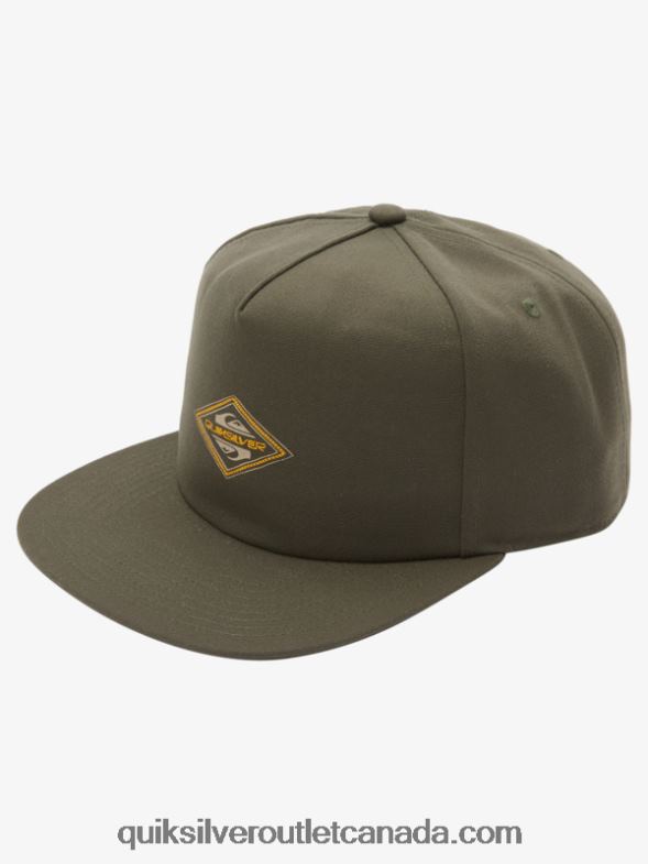 CA Quiksilver Men Fiver Snapback Hat thyme heather TX4R21253