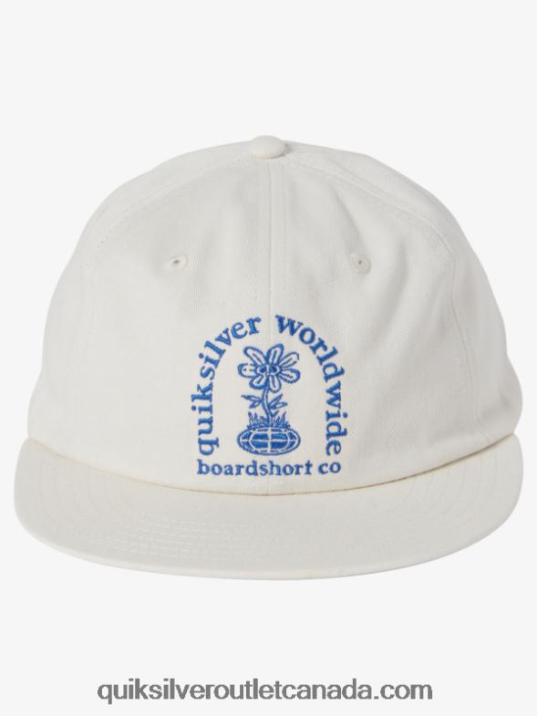 CA Quiksilver Men Fortune Snapback Hat white TX4R2549
