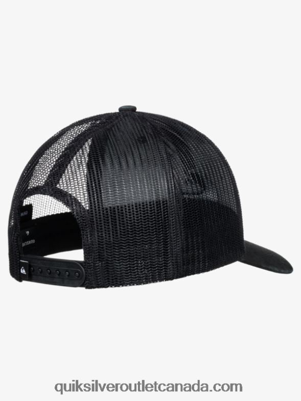 CA Quiksilver Men Grounder Trucker Hat black TX4R2599