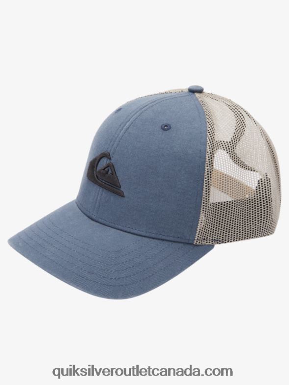 CA Quiksilver Men Grounder Trucker Hat dark slate TX4R2602
