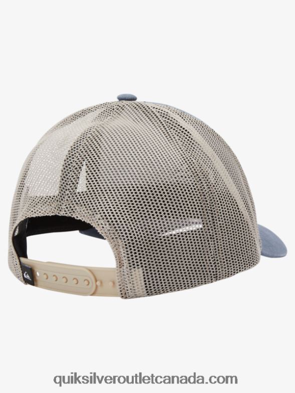 CA Quiksilver Men Grounder Trucker Hat dark slate TX4R2602