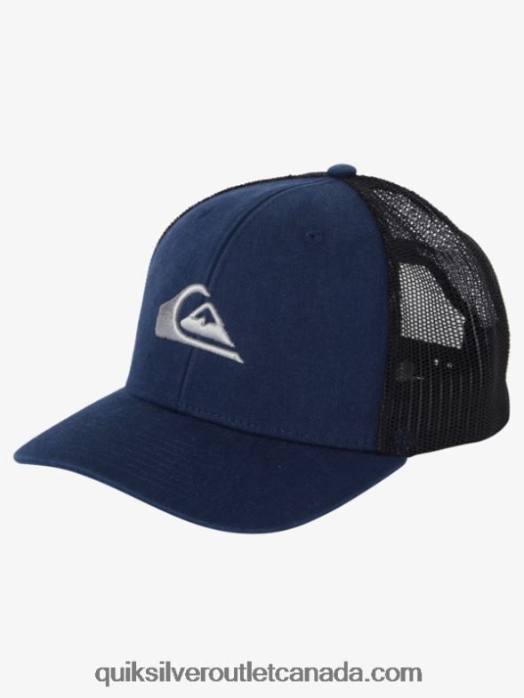 CA Quiksilver Men Grounder Trucker Hat midnight navy TX4R2601
