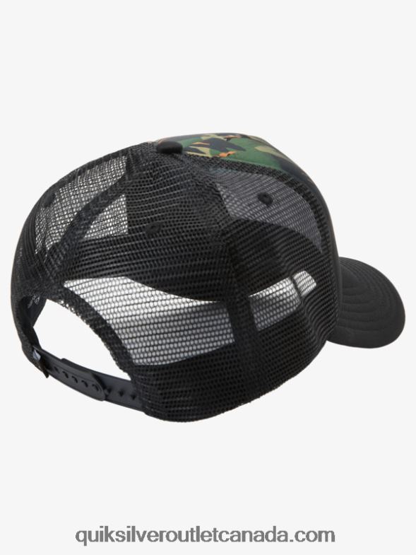 CA Quiksilver Men Magpie Coop Trucker Hat camo - plage TX4R2564