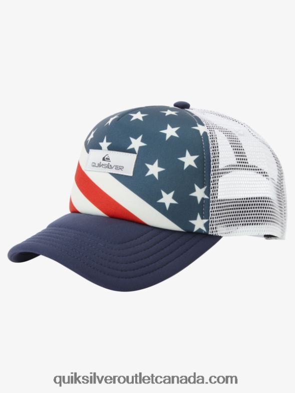 CA Quiksilver Men Magpie Coop Trucker Hat midnight navy TX4R2563