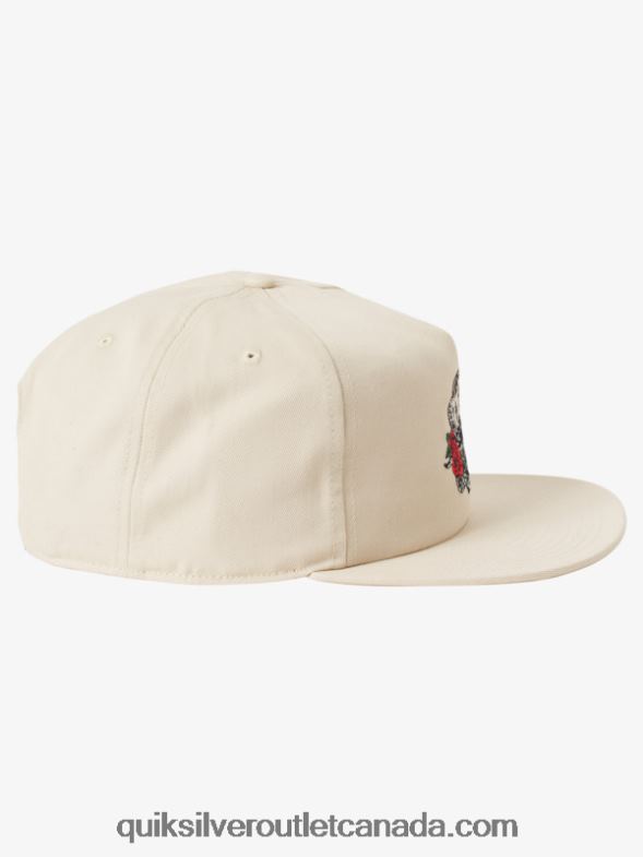 CA Quiksilver Men Mean Doggin Snapback Hat birch TX4R21696