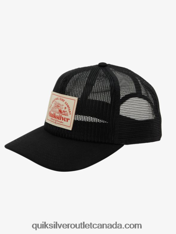 CA Quiksilver Men Meshed Up Trucker Hat black TX4R21075