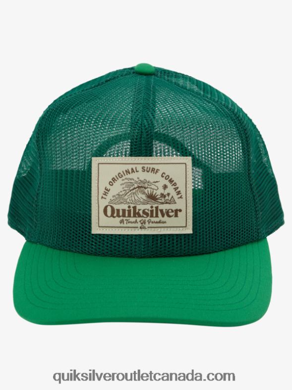 CA Quiksilver Men Meshed Up Trucker Hat foliage TX4R21074
