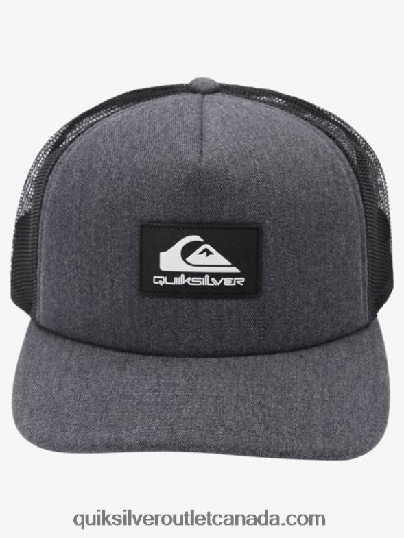 CA Quiksilver Men Omnipotent Snapback Hat charcoal heather TX4R2489