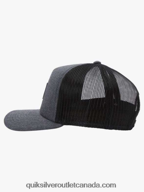 CA Quiksilver Men Omnipotent Snapback Hat charcoal heather TX4R2489