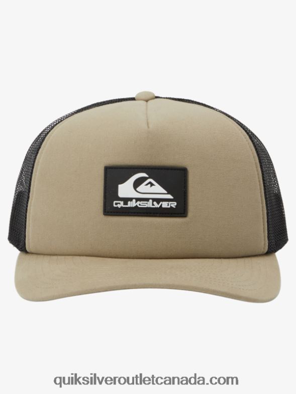 CA Quiksilver Men Omnipotent Snapback Hat olive gray TX4R2488