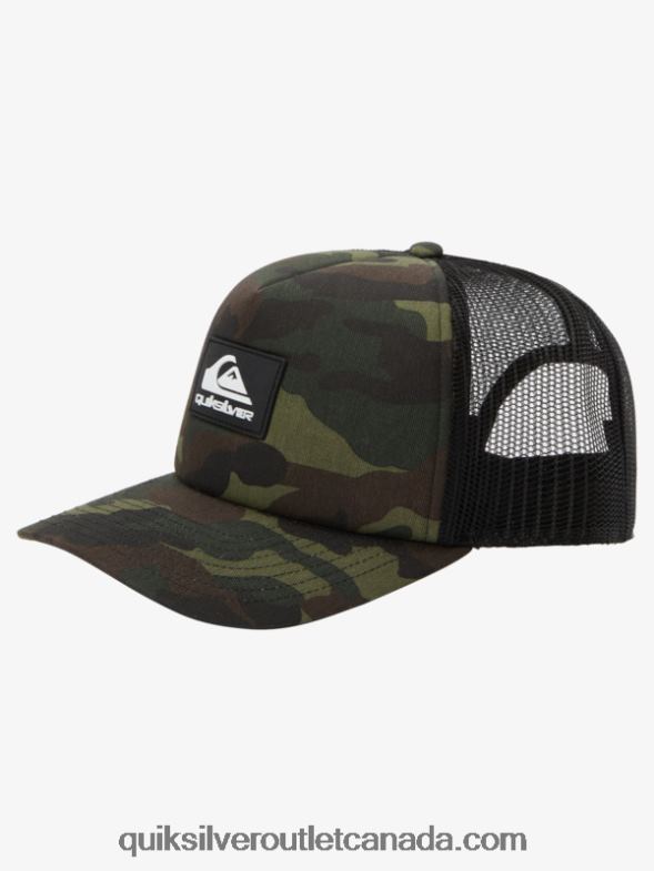 CA Quiksilver Men Omnipotent Snapback Hat woodland camo TX4R2487