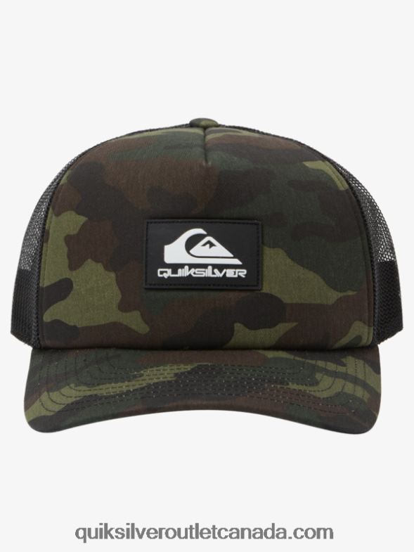 CA Quiksilver Men Omnipotent Snapback Hat woodland camo TX4R2487