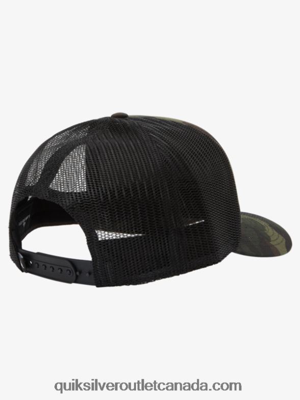 CA Quiksilver Men Omnipotent Snapback Hat woodland camo TX4R2487