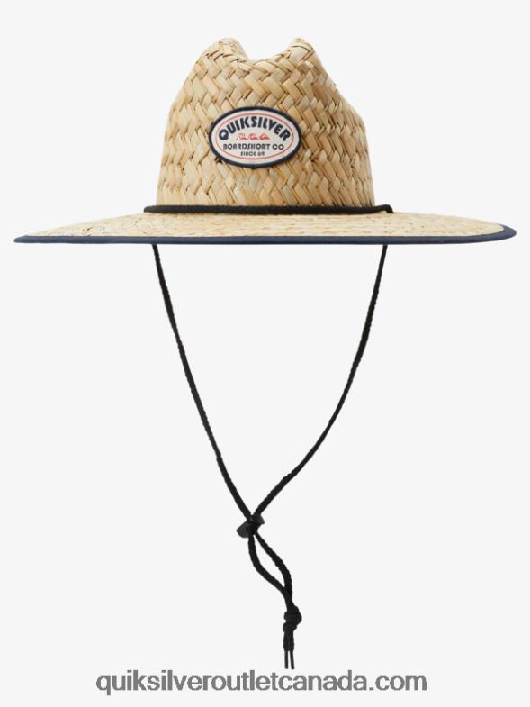 CA Quiksilver Men Outsider Americana Straw Lifeguard Hat midnight navy TX4R2414