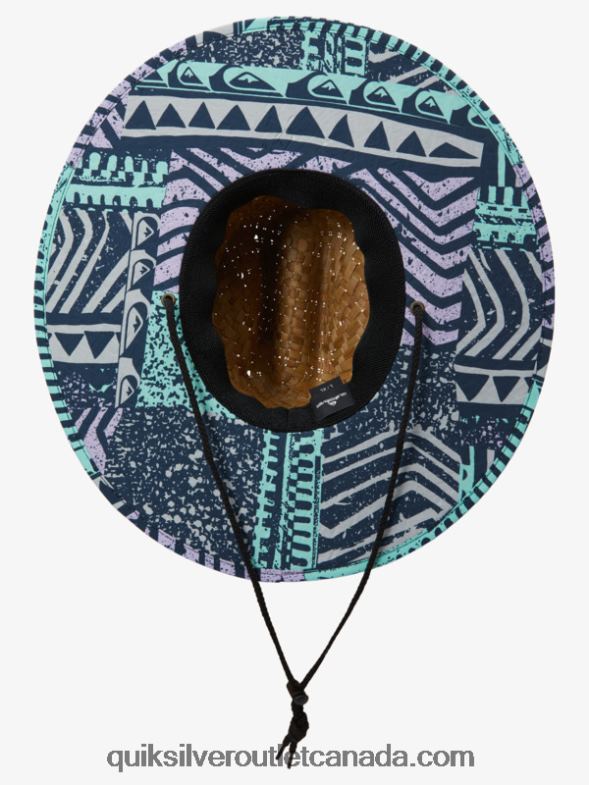 CA Quiksilver Men Outsider Straw Lifeguard Hat beach glass TX4R2388