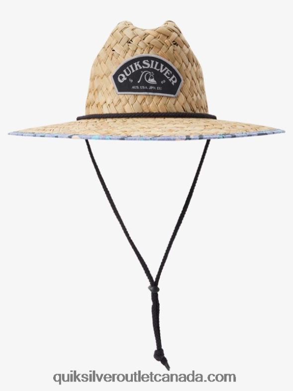 CA Quiksilver Men Outsider Straw Lifeguard Hat orchid mist TX4R2389
