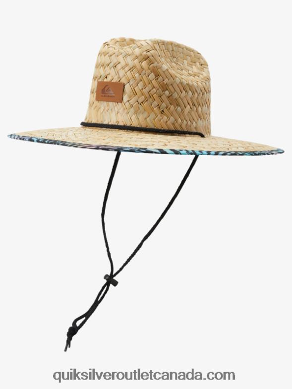 CA Quiksilver Men Outsider Straw Lifeguard Hat river blue TX4R2387