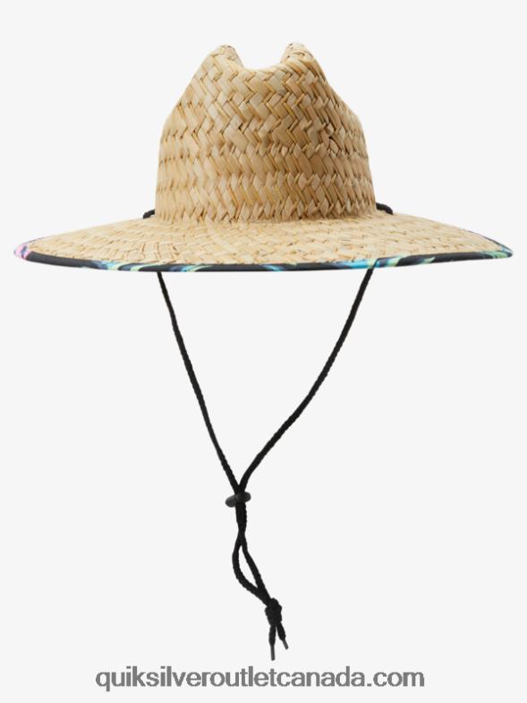 CA Quiksilver Men Outsider Straw Lifeguard Hat tarmac TX4R2386