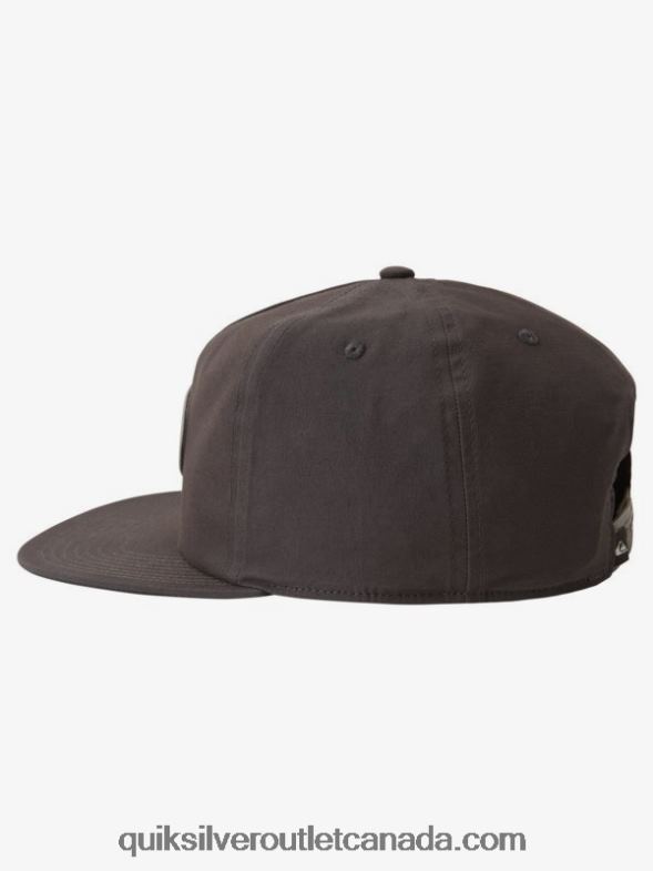 CA Quiksilver Men Patch Mate Snapback Hat tarmac TX4R21693