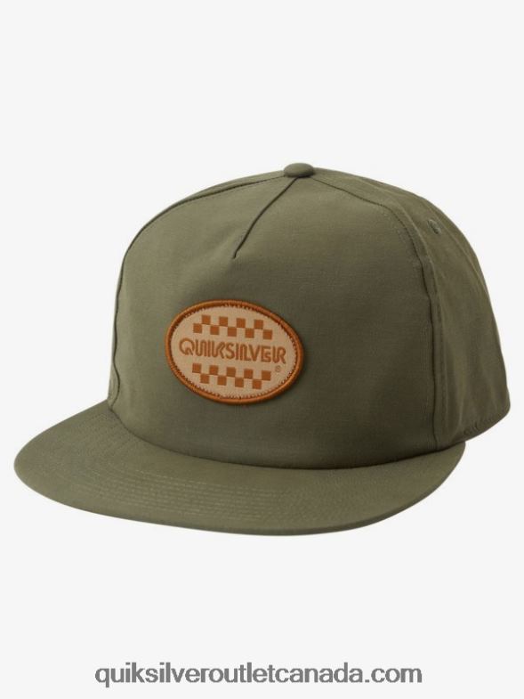 CA Quiksilver Men Patch Mate Snapback Hat thyme TX4R21694