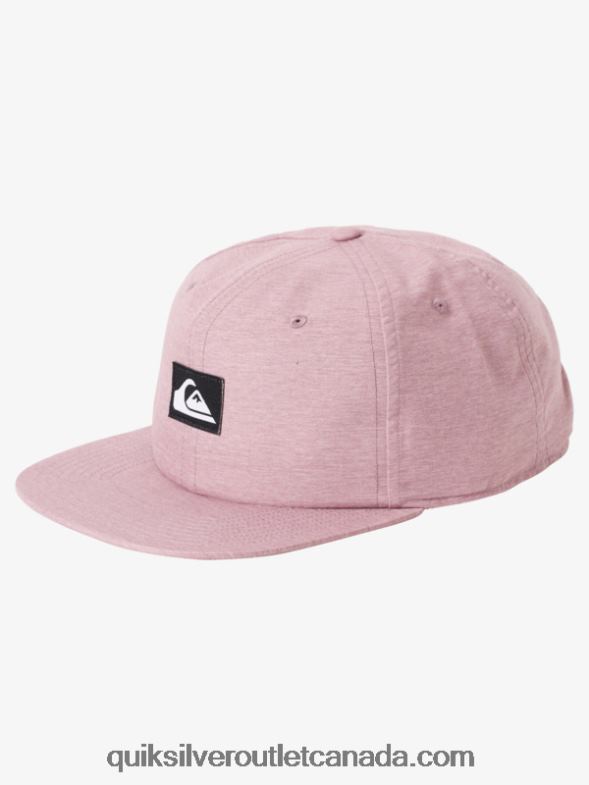 CA Quiksilver Men Silver Dollar Snapback Hat dusky orchid heather TX4R21666