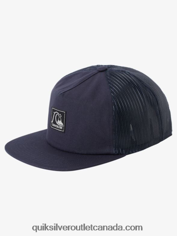 CA Quiksilver Men Single Fin Trucker Hat navy blazer TX4R21716