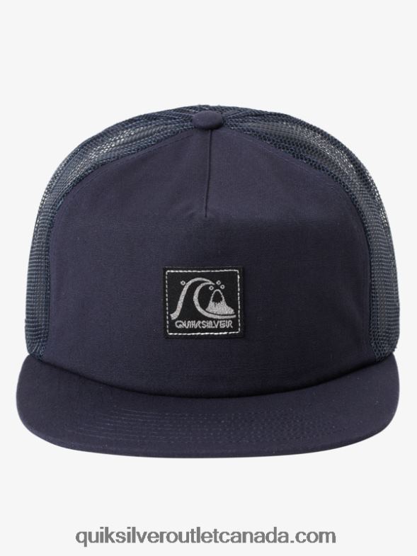 CA Quiksilver Men Single Fin Trucker Hat navy blazer TX4R21716