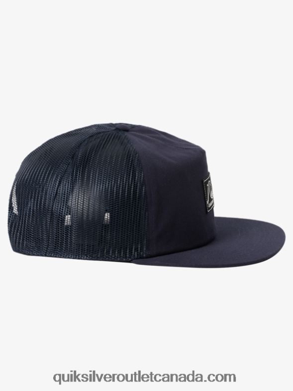 CA Quiksilver Men Single Fin Trucker Hat navy blazer TX4R21716