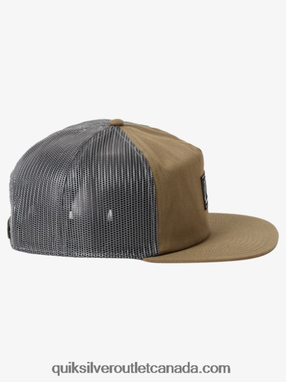 CA Quiksilver Men Single Fin Trucker Hat thyme TX4R21715