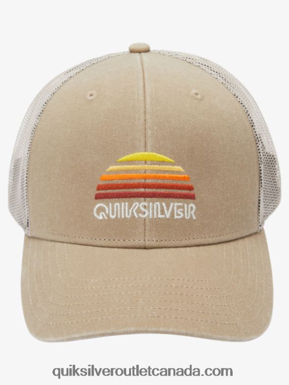 CA Quiksilver Men Stringer Trucker Hat dark khaki TX4R21196