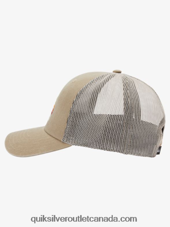 CA Quiksilver Men Stringer Trucker Hat dark khaki TX4R21196