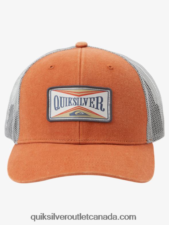 CA Quiksilver Men Trawler Trucker Hat mecca orange TX4R2439