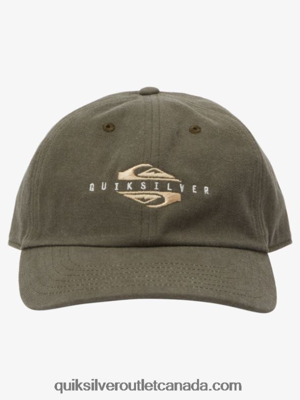 CA Quiksilver Men Waxed Off Baseball Hat chocolate chip TX4R2566