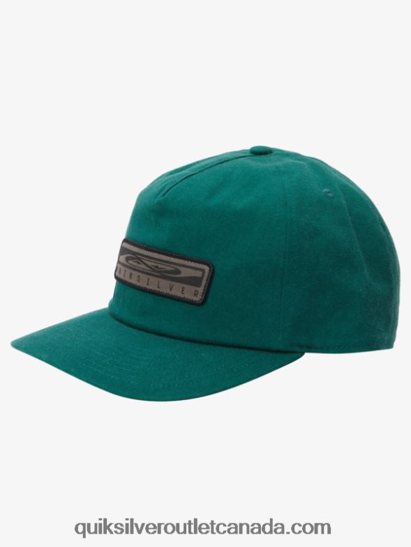 CA Quiksilver Men Wheeler Snapback Hat foliage TX4R2695