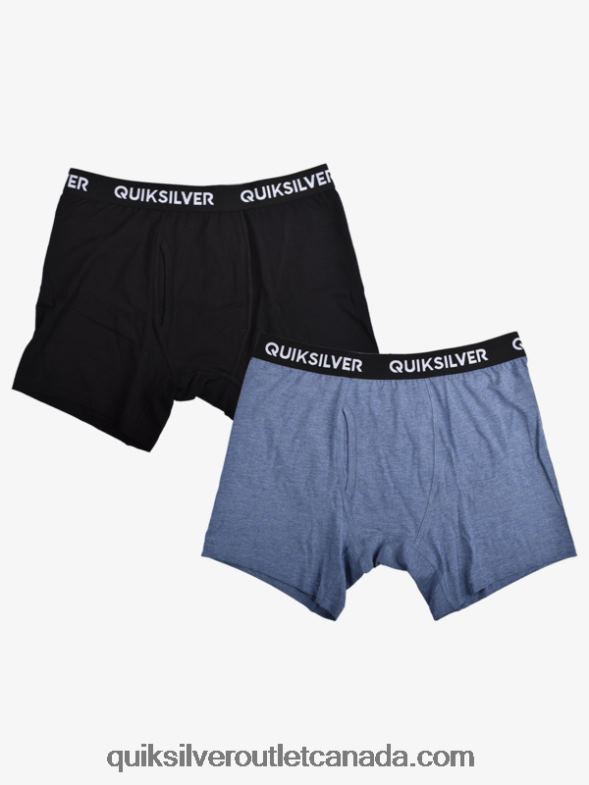 CA Quiksilver Men Core Super Soft Boxer Briefs 2 Pack denim heather TX4R21825
