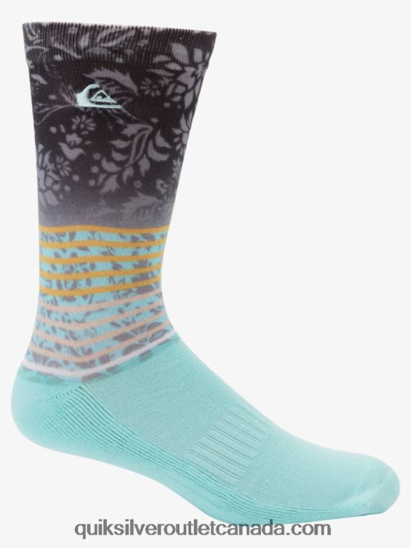 CA Quiksilver Men 2 Pack Jacquard Crew Socks multi 1 TX4R21141
