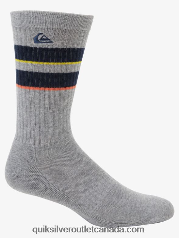CA Quiksilver Men 2 Pack Jacquard Crew Socks navy TX4R21142